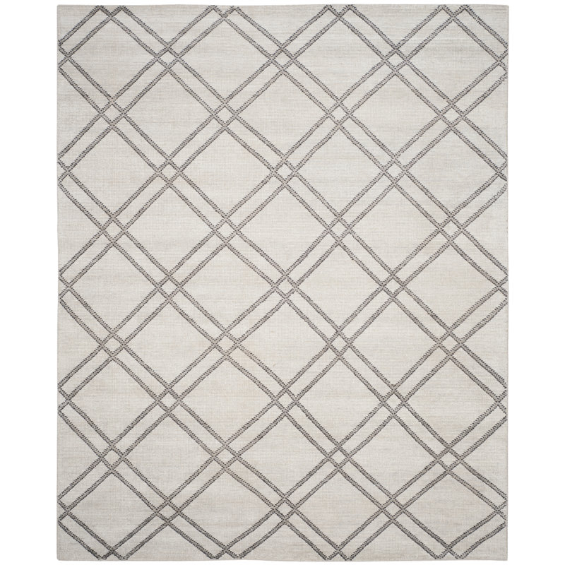 Charlton Home® Bradenton Handmade HandKnotted Steel Gray Rug & Reviews Wayfair
